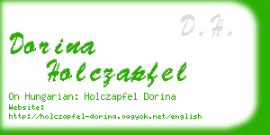 dorina holczapfel business card